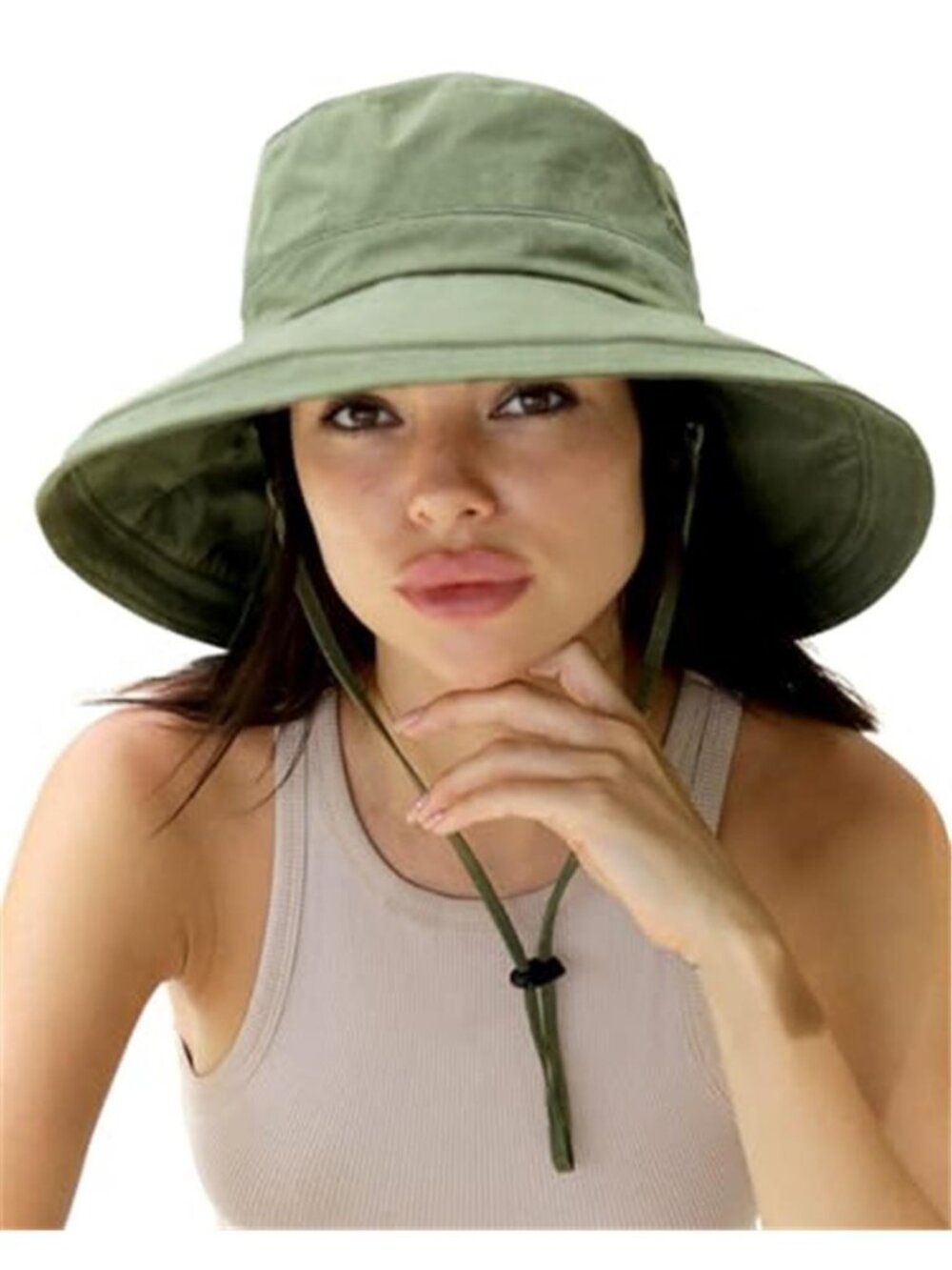 Sun Hats for Women Gardening Hat Wide Brim Ponytail Beach Sun Protection